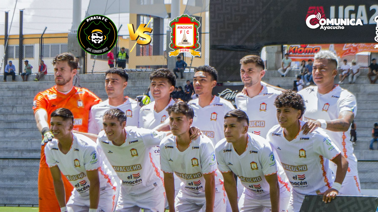 Ayacucho FC visita a Pirata FC este martes por la Fase Final de la Liga 2